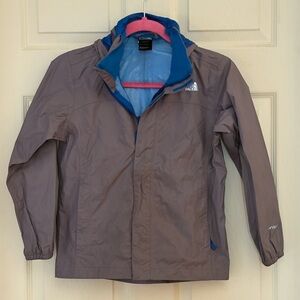 The North Face Windbreaker Jacket - Gray and Blue Boys 7/8​